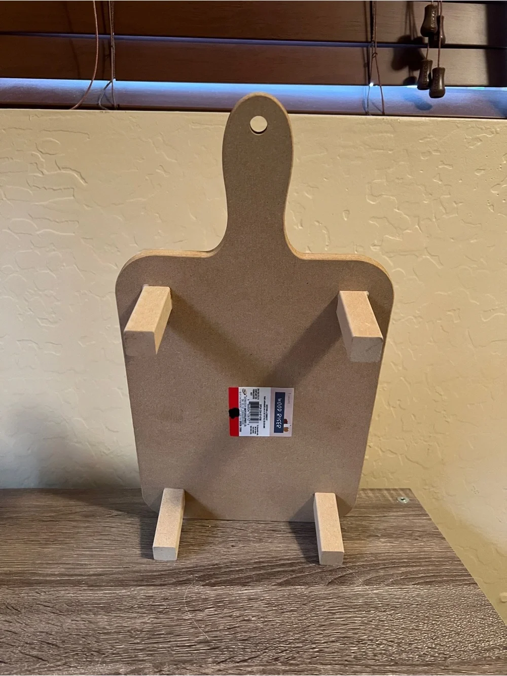 Target Bullseye Wood Tiered Rectangle Tray Display Riser Rustic Farmhouse NWT